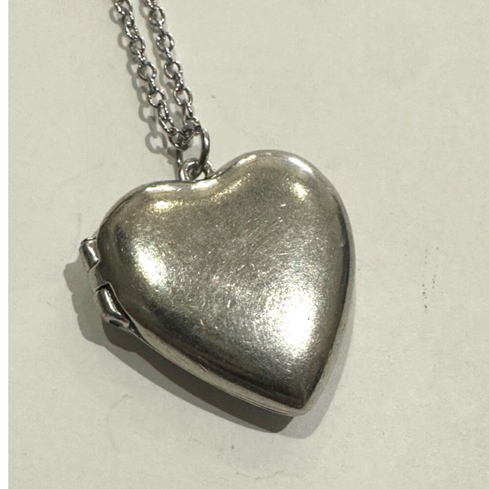 Premium Classic Smooth Puffy Heart Locket Necklace